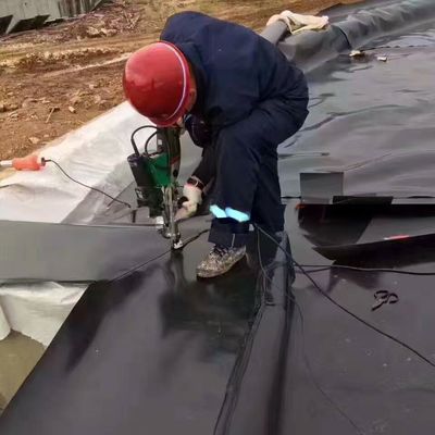 Geomembrana HDPE de doble superficie lisa/doble textura para revestimiento de estanques impermeable de plástico