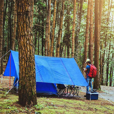 Superficie de tratamiento de LDPE Revestimiento azul PE Tarpaulin 200gsm 2m*100m Rollo de cubierta de lona hoja