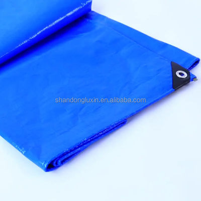 Superficie de tratamiento de LDPE Revestimiento azul PE Tarpaulin 200gsm 2m*100m Rollo de cubierta de lona hoja