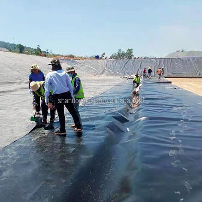 50-100m de longitud Hdpe de plástico Geomembrana de la hoja de impermeabilización para la acuicultura