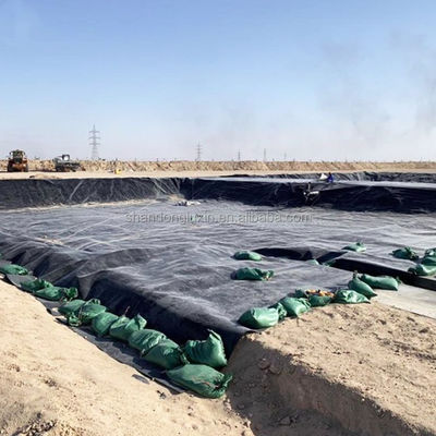 50-100m de longitud Hdpe de plástico Geomembrana de la hoja de impermeabilización para la acuicultura