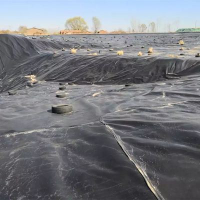Superficie lisa Hoja de revestimiento de geomembrana HDPE de 0,5 mm para material de estanque de piscifactoría
