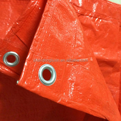 Rollo de lonas PE ligero para el origen Uea hoja naranja en 500D-1500D