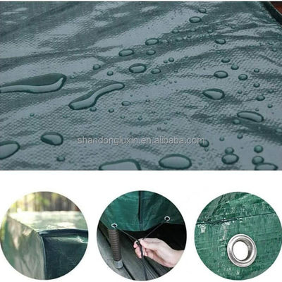 Tarpa PE 100% impermeable para camiones cubierta de PVC la lona densidad 6 * 6-16 * 16 estilo de cuadrado