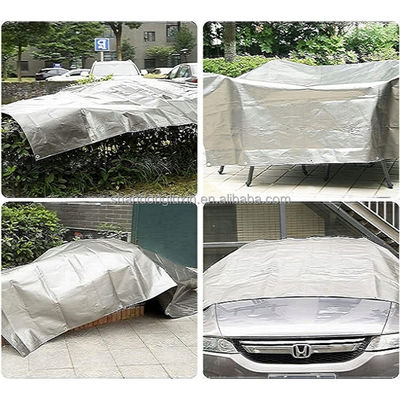 Tarpa PE 100% impermeable para camiones cubierta de PVC la lona densidad 6 * 6-16 * 16 estilo de cuadrado