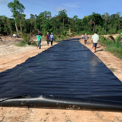 Estilo de diseño industrial 0,5 mm 0,75 mm 1 mm Geomembrana de HDPE para revestimiento de estanques agrícolas