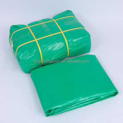 Densidad personalizada 6*6-16*16 PE cubierta de lona para camiones 100% resistente al agua verde