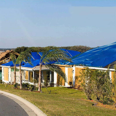 Tenda de cubierta de toldo de plástico PE Contenedor de cubierta abierta Tarpaulin Tarpa con anchura de 2M-50M