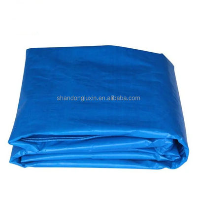 Logotipo personalizado Tarta impermeable de polietileno azul para protección de camiones al aire libre