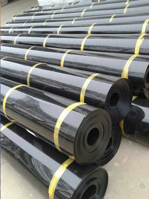 Geomembrana de HDPE de 1-6m de ancho para materiales geosintéticos impermeables con acabado brillante