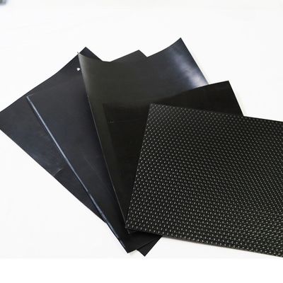 Geomembrana negra prefabricada ecológica y duradera para estanques de peces 0,5 mm 1 mm 2 mm
