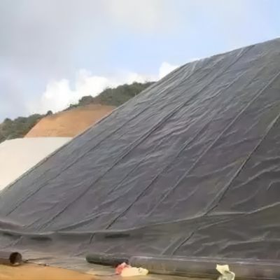 Geomembrana texturizada de polietileno de alta densidad para la pendiente de la presa del depósito