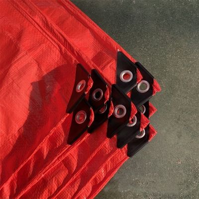 Tela PE Rojo Bloques a prueba de agua y polvo Luz solar Otros tejidos 3x4m 4x5m 4x6m