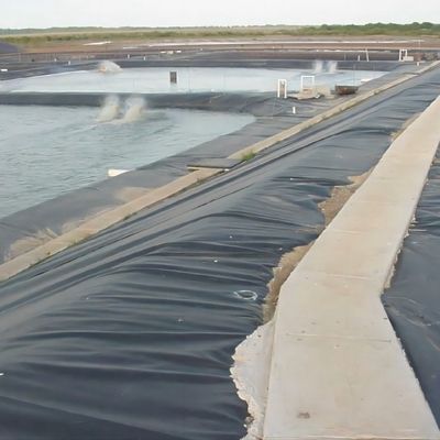 Duración moderna 50-200m Geomembrana negra respetuosa con el medio ambiente para vertederos