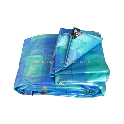 HDPE 120gm azul PE lonas de lona lonas poli impermeables para jardín al aire libre