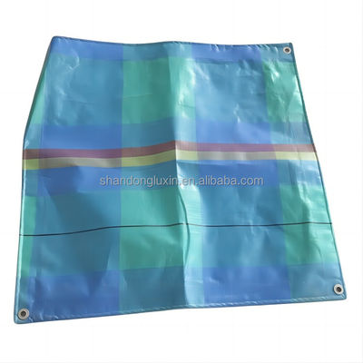 Tarpa de estanque de pescado Tarpa ligera de rayas PE impermeable para tarpas de camiones