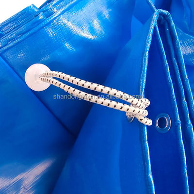 Tejido de lonas azul PE para resistir el polvo y bloquear la luz solar Ancho 2-11m 180gm