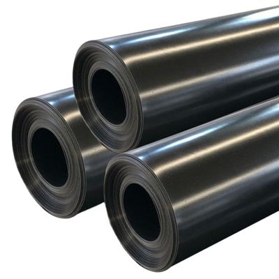 Geomembrana lisa de HDPE negro estándar ASTM GRI-GM13 para vertederos y estanques de peces