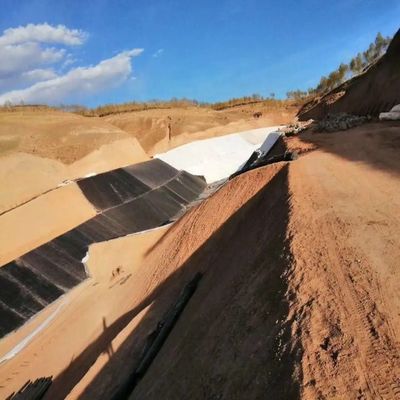 Geomembrana de HDPE de 1m-8m de ancho, impermeable a las aguas de los embalses, densidad de revestimiento de los estanques 0,940 g/cm3