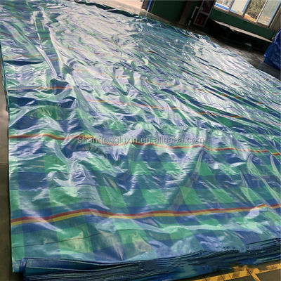 100% de lonas virgen PE Impreso de patrón impermeable de lona resistente al desgaste