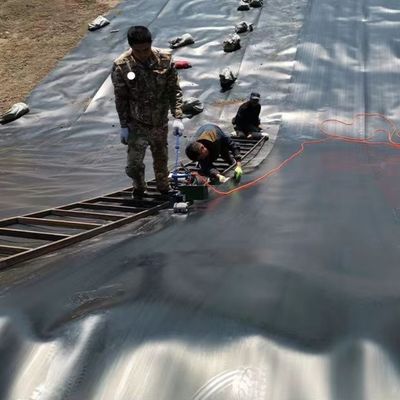 1.5mm Geomembrana de HDPE negro para la presa del lago Liner Liner de la granja Estilo de diseño industrial