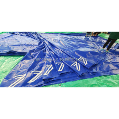 Cloruro de polivinilo resistente a los rayos UV Tarpaulin 0,8 mm-1,50 mm espesor 500D * 200D Cuenta de hilos