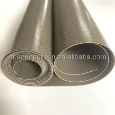 Rollo de lona de PVC doble impermeable revestido de 2 a 100 m de ancho