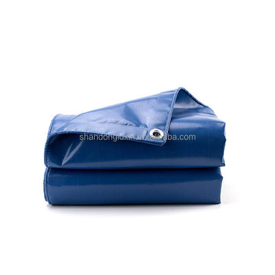 Tarpaulín recubierto de PVC en color verde industrial, impermeable e impresión de logotipos para el mercado