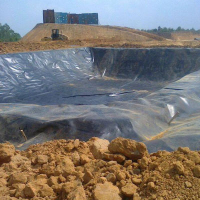 Agricultura de camarones de Singapur Geomembrana de HDPE impermeable de 0.3 mm con inspección in situ