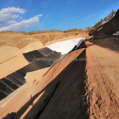 ASTM GRI-GM13 Geomembrana de HDPE estándar de 1 mm para aplicaciones en estanques de pescado y vertederos
