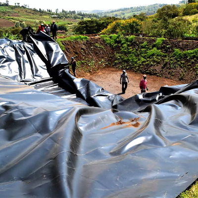 0.75mm Geomembrana HDPE impermeable para el tanque de lago artificial Liner de revestimiento de vertederos