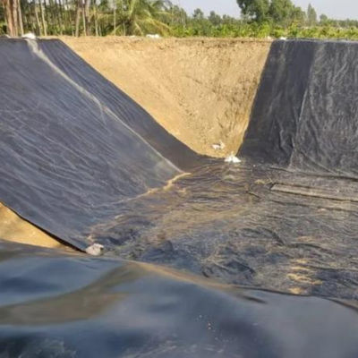 0.75mm Geomembrana HDPE impermeable para el tanque de lago artificial Liner de revestimiento de vertederos