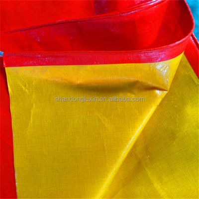 Blanco amarillo PVC Tarpaulin impermeable a la lluvia impermeable al sol con amplia aplicabilidad