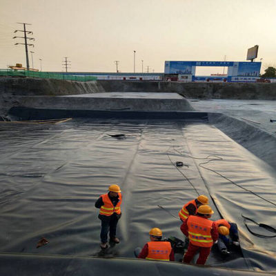 Geomembrana de HDPE lisa e impermeable para el revestimiento de estanques de peces en estilo de diseño industrial