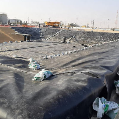 Geomembrana HDPE de doble textura de 1 mm para el revestimiento de la presa de plástico impermeable