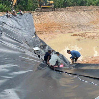 Geomembrana HDPE de doble textura de 1 mm para el revestimiento de la presa de plástico impermeable