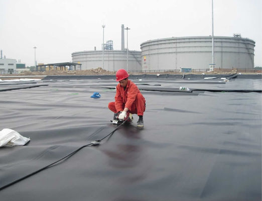 1 mm Geomembranas lisas de estanque de peces 0,5 mm HDPE para acuicultura Estándar ASTM GRI-GM13