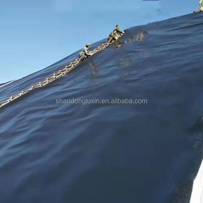 2 mm Geomembrana HDPE Líner de estanque de pescado liso para agua anti filtración en vertederos
