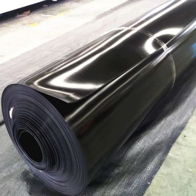 1-6m de ancho Geomembranas de HDPE negro 80mil 60mil para el revestimiento de estanques de pescado utilizados en vertederos