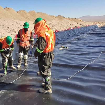 Superficie doble lisa 0,5 mm de estanque de piscifactoría con geomembrana impermeable