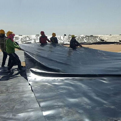 1m-8m de ancho doble liso negro HDPE de estanque para piscinas de cultivo de pescado camarón