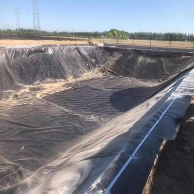 1m-8m de ancho doble liso negro HDPE de estanque para piscinas de cultivo de pescado camarón