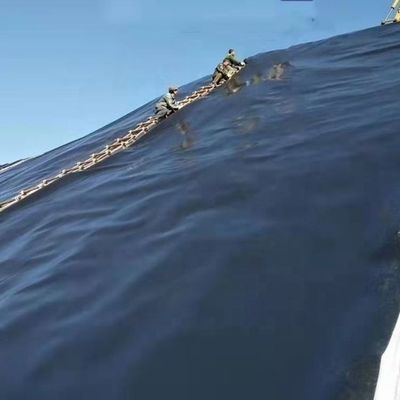 Geomembranas brillantes negras de HDPE de 30 milímetros y 60 milímetros para tanques de agua