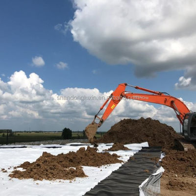 50m-100m de longitud Geomembrana de recubrimiento de presa de HDPE blanco para acuicultura y piscifactoría 1 mm de grosor