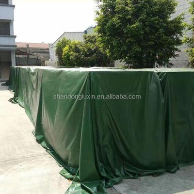 Hojas acabadas de lonas recubiertas de PVC impermeables perfectas para cubrir camiones y camiones