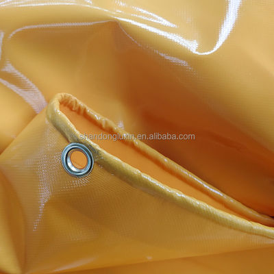 Pantalones de PVC recubiertos con resistencia a la llama de uso pesado para cubiertas de camiones y estanques de peces
