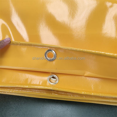 Pantalones de PVC recubiertos con resistencia a la llama de uso pesado para cubiertas de camiones y estanques de peces