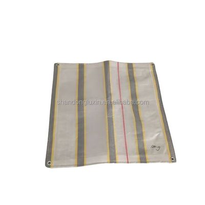Tejido de lonas PE con rayas recubiertas impermeable al polvo impermeable al sol