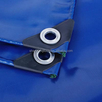 Hojas de lonas de plata azul PE ligeras y resistentes a las lágrimas para protección exterior