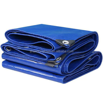Hojas de lonas de plata azul PE ligeras y resistentes a las lágrimas para protección exterior